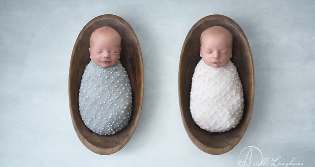 Benjamin and Wiley, Pensacola twin newborn photographer