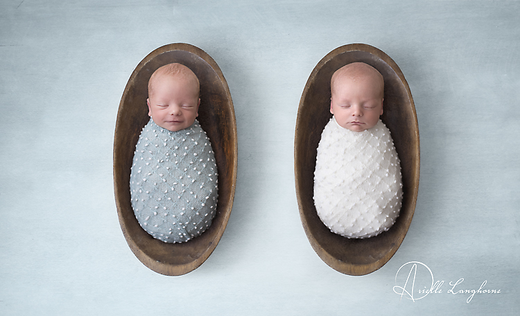 Benjamin and Wiley, Pensacola twin newborn photographer